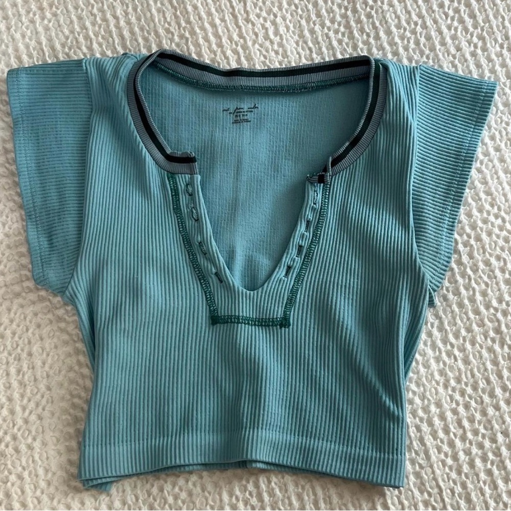 Urban Outfitters Out from Under ribbed blue top
